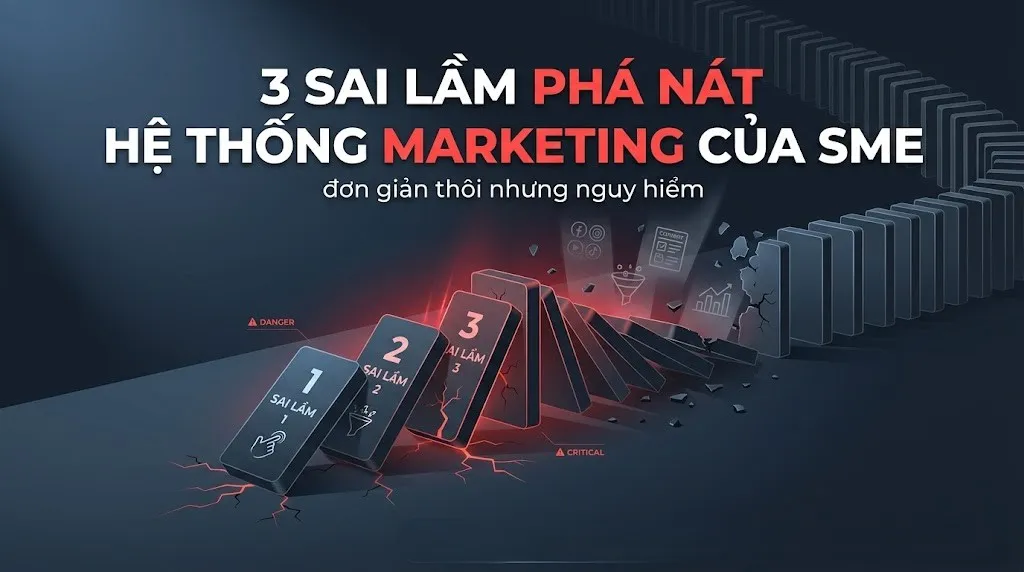 3 sai lầm phá nát Hệ Thống Marketing của SME