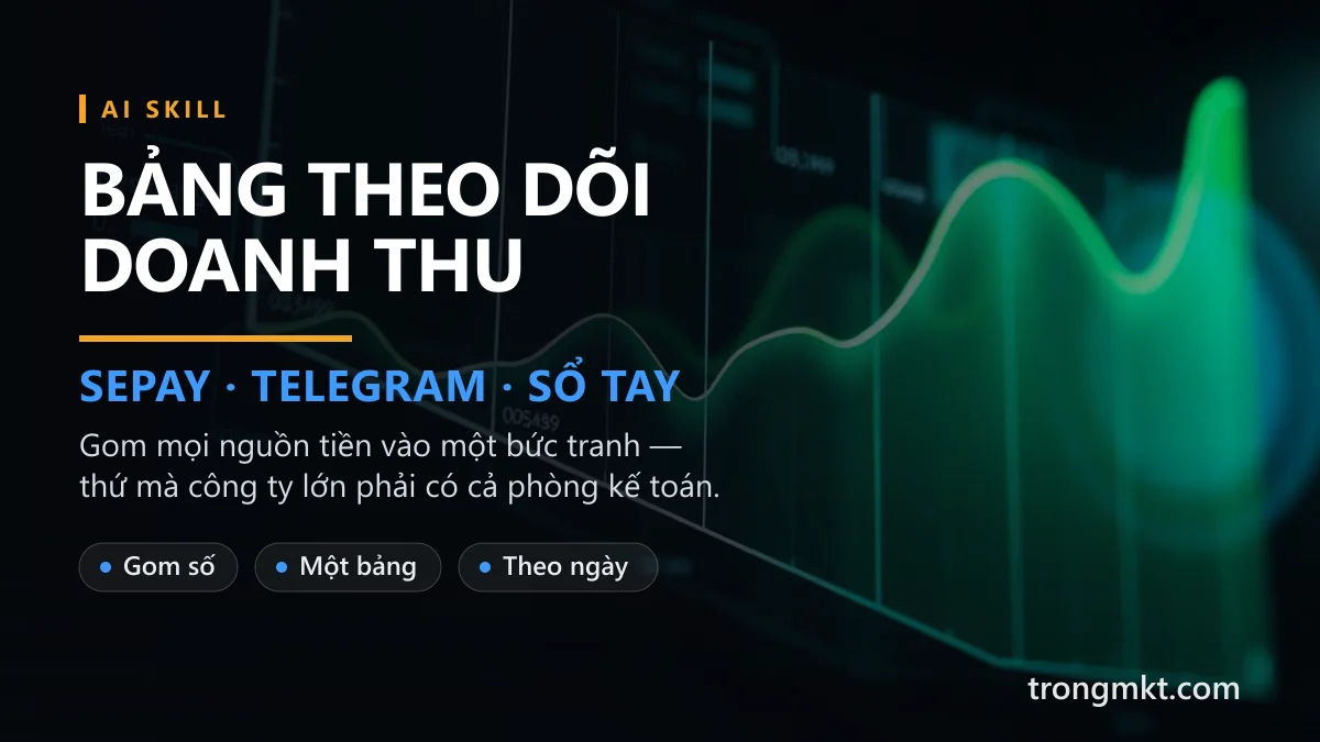 Bảng Theo Dõi Doanh Thu
