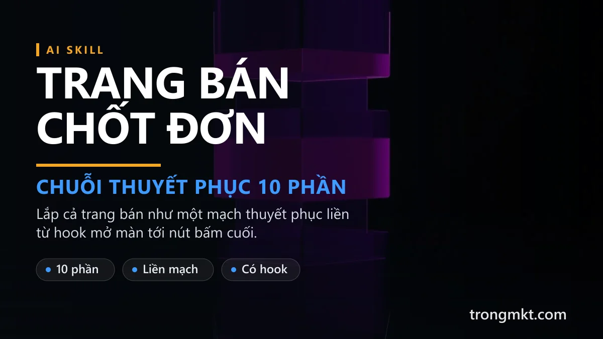 Trang Bán Hàng Chốt Đơn