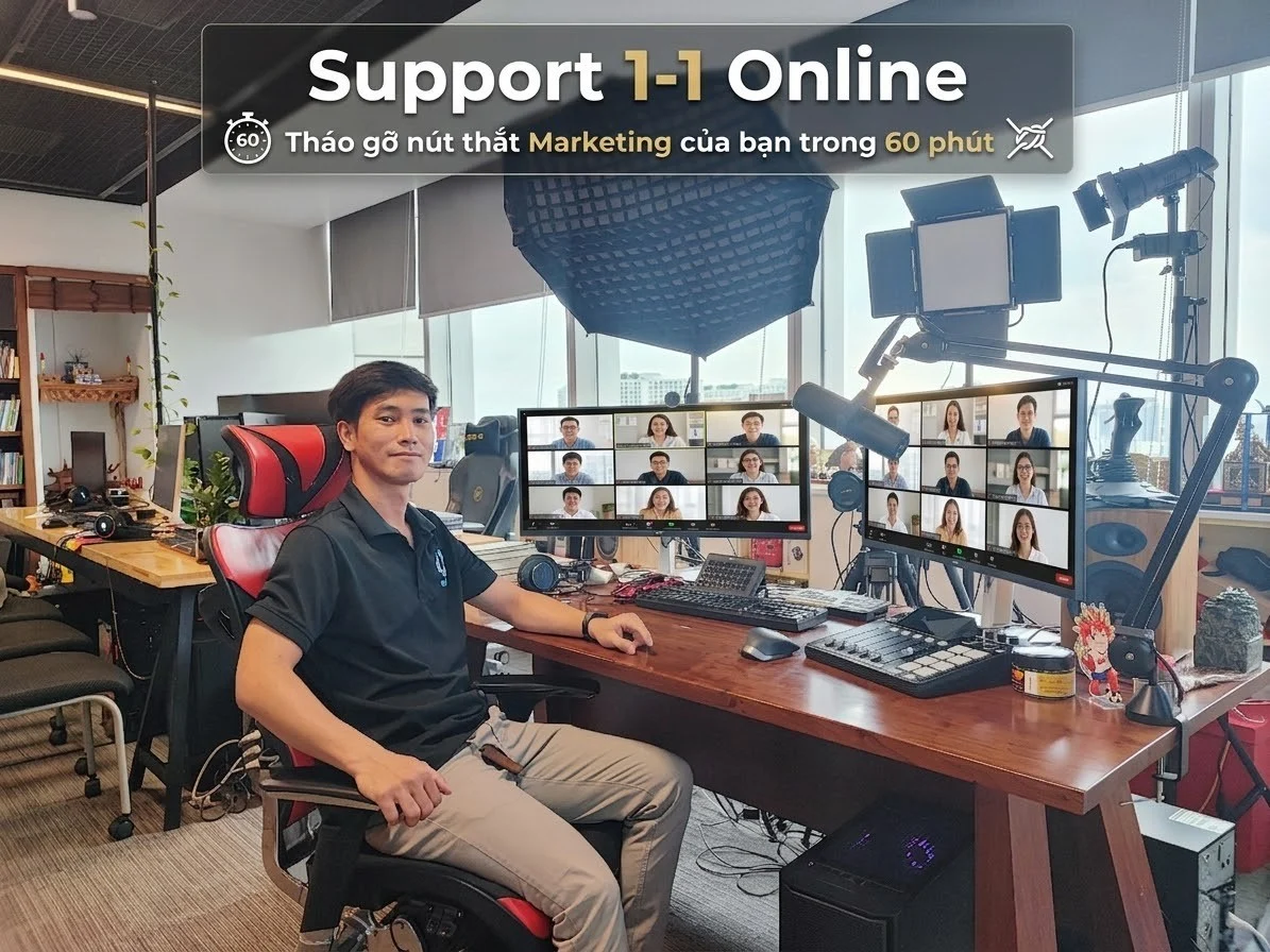 Support 1-1 Online cùng TRONGMKT